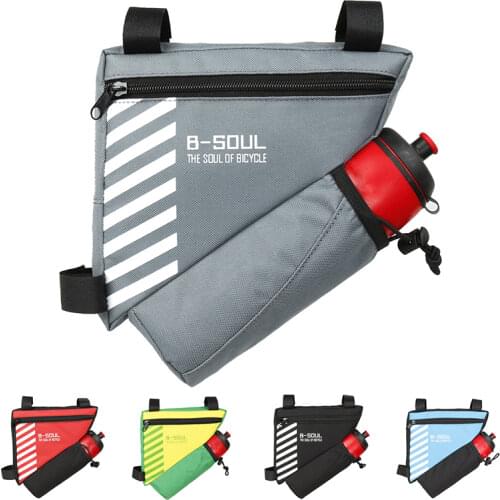 Waterproof Triangle Bike Bicycle Bag Cycling Front Bag Bicycle Pouch Frame Bags Bicycle Accessories (Not Include Water Bottle)