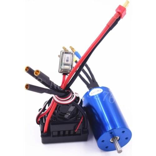 Waterproof ESC SBEC 60A 6V/3A Brushless Lipo NiMH 3660Motor 3300KV For 1/8 Scale Model Remote Control RC Car Plane WP-10BL60-RTR