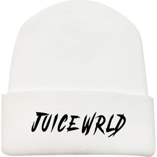 Juice Wrld Knitted Beanie Hats Unisex Solid Hip-hop Hat Cap Female Winter Hat Knitted Cute Autumn/winter Wild Wool Hat