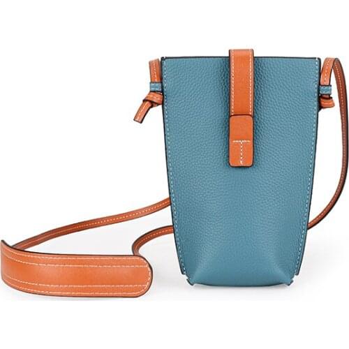 Guaranteed 100% Genuine Leather Mobile Phone Bag Female Mini Messenger Bag New Arrivals Casual Style Women Leather Small Bag