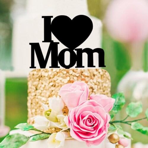 100pcs/lot Creative mothers day design cake inserted card Cake Topper Party Cake Decorations