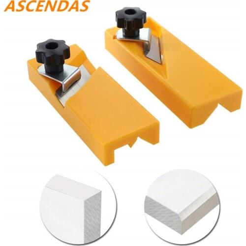 2 Pieces of Woodworking Plasterboard Hand Planer Edge Trimmer, Used to Flat Square Drywall Chamfer Woodworking Tools TP-0300