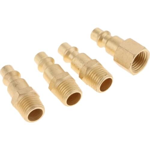 5 Pcs. 1/4 '' NPT Metal Hose Coupling Plug Quick Coupling Set