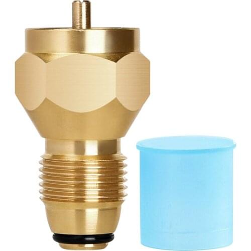 Camping Propane Refill Adapter Lp Gas Cylinder Tube Tank Coupler Heater Bottles Brass Conversion Decompression Charging Joint