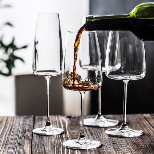 Europe Crystal Glass wine Glass Red wine Cup Goblet champagne glasses Sparkling Wine Glass Bar hotel Family Wedding Drink Glass