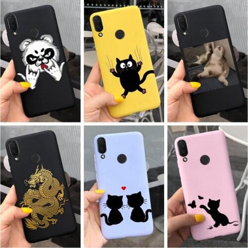 Case For Huawei Nova 3i 3e 2i 5t 7i Back Cover Shockproof Bumper Cases Soft Cat Dragon Painted Coque on Nova5t Nova7i 2 Lite Bag