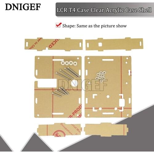DNIGEF LCR T4 Case Clear Acrylic Case Shell Housing For LCR-T4 M328 Transistor Tester Capacitance Mega328