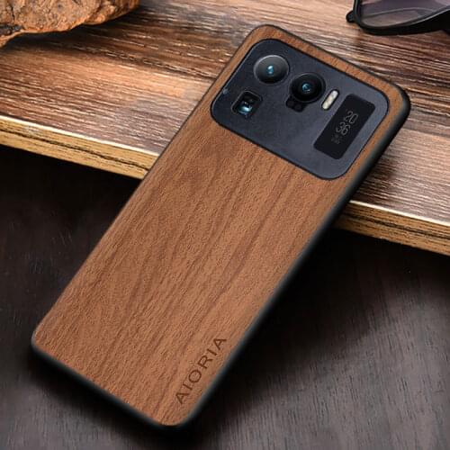 WoodLike case for Xiaomi Mi 11 Ultra mi 11 pro soft TPU silicone Hard PC Material fundas coque covers for xiaomi mi 11 Lite