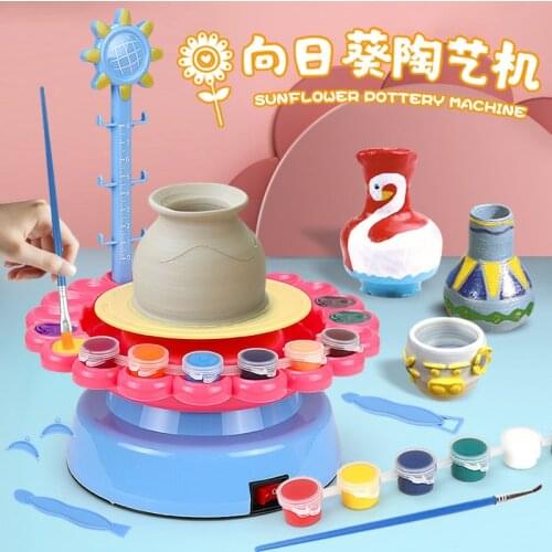 Kids Diy Handmade Pottery Clay Toy Cup Pen Holder Decoration Interactive Game Childrens Party Board Game Creative Toy Gift