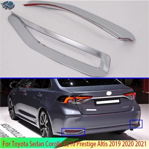 For Toyota Twelfth generation Sedan Corolla E210 Prestige Altis 2019 2020 Rear Reflector Fog Light Lamp Cover Trim Bezel