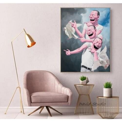 Humous Artworks By Hand Painted On Canvas For Wall Picture Decoration Oil Painting For Decorative