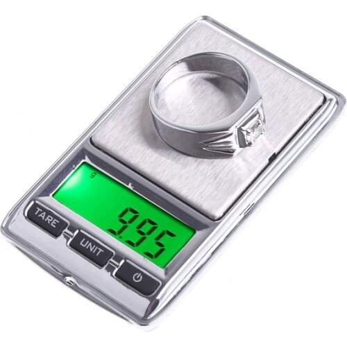 KKmoon 100*0.01g/500*0.1g Digital Scale Dual Mini Digital Jewelry Pocket Scale Kitchen Scales Steelyard Carrying black pouch