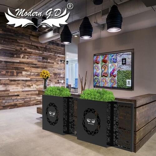 Gold new design stainless steel art wrought iron street planter boxes