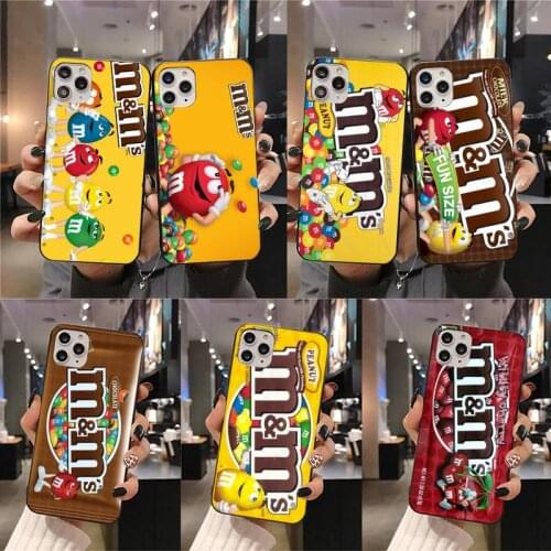 M&Ms Chocolate Box Bling Cute Phone Case for iPhone 11 pro XS MAX 8 7 6 6S Plus X 5S SE 2020 XR case