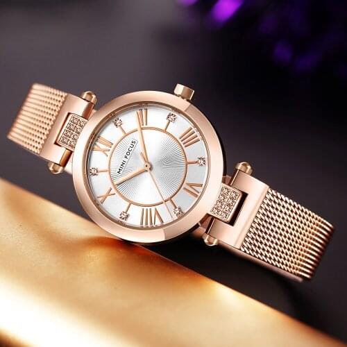 MINIFOCUS Women Fashion Casual Watch Simple Quartz Lady Wristwatch Female Luxury Brand Waterproof Watches Clock reloj mujer