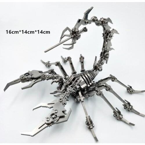 Scorpion King Model Assembly Kit 3D Stainless Steel DIY Assemble Detachable Models Puzzle toys