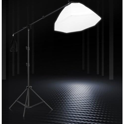 Octagon Softbox Lighting Kits with Boom Arm Photography Soft Box Fill Light Flash Continuous System Photo Studio Light Equipment