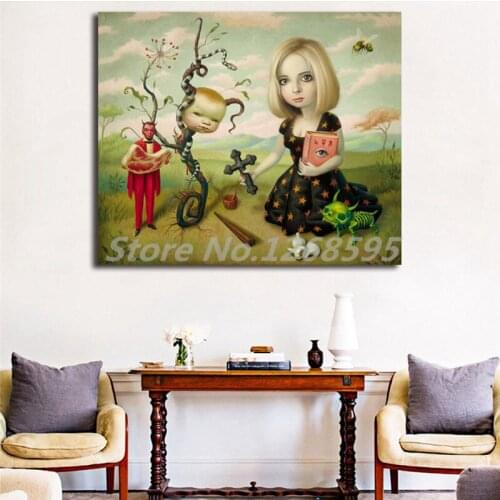 Slayer By Mark Ryden Wall Art Canvas Poster And Print Canvas Painting Decorative Picture For Kitchen Bedroom Home Decor Artwork