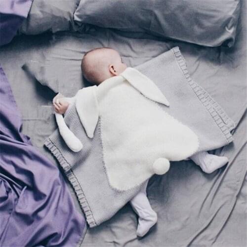 Newborns Sleeping Quilt Blanket Baby Play Mat Rabbit Pram Cover Childrens Quilt Nap Student Kids School Coverlet Sofa Blankets