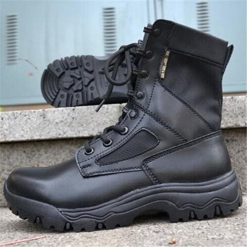 New Trend Outdoor Tactical Sport Mens Shoes Waterproof Hiking Shoes Male Outdoor Hunting Boots Mountain Shoes Men Army Boots