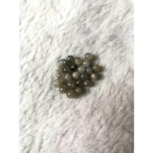 Wholesale 5pcs Natural Labradorite Beads,Half Drilled Beads,4MM 5mm 6MM Round Beads Half Hole Beads,Earring Jewelry DIY