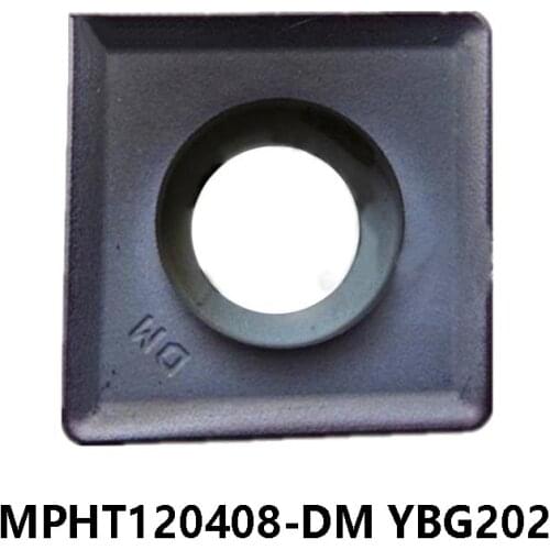 Original MPHT 120408 MPHT120408-DM YBG202 MPHT1204 Carbide Inserts CNC Blade for Face Milling Cutter with Four Corners P M