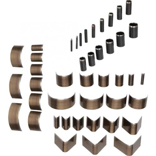 Leather V Shape Punch DIY Leather Punch Tool Tail Cut Puncher Leather Rounded Knife Round Belt Perforated Accessory Set