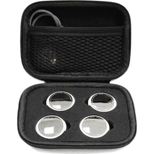 Anti-scratch For AirTag Key Portable Bag Zippered Storage Organizer Bag Protective Carry Stowing Tidying Case With Mesh Pocket