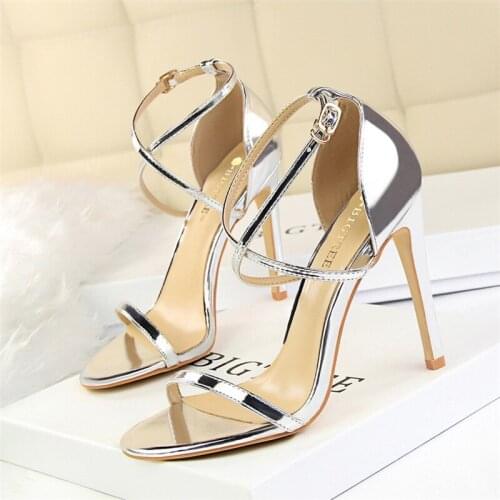 Open Toe Heels High Heels Sandals Women Party Shoes Summer Sandals Woman Sexy Shoes Designer Sandals Women Luxury 2020 Stiletto