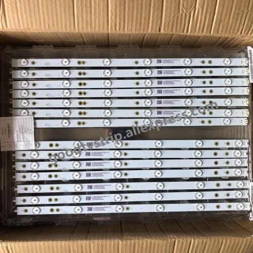 New 14 PCS/set LED backlight strip for LB49016 V1_00 GJ-2K16-490-D712-P5-R/L 01N21 01N22 TPT490U2 49PUS6401 49PUH6101