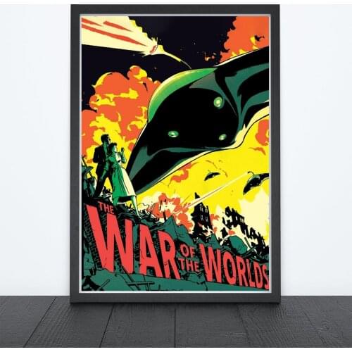 The War of the Worlds (1953) Poster Science Film Film H. G. Wells' The War of the Worlds Wall Decor Gene Barry, Ann Robinson Art