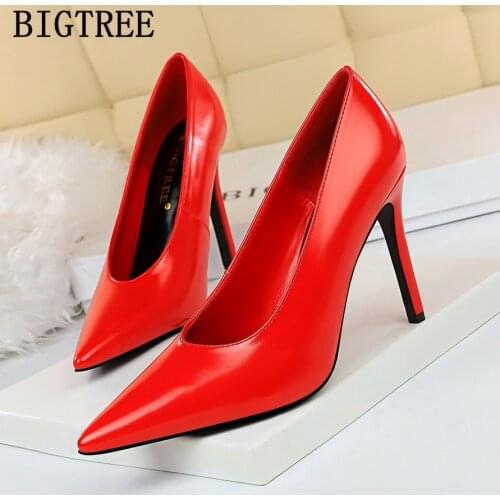 Women Shoes Thin High Heels Lady Wedding Party Shoes Women Elegant Pumps Large Size 34-40 Grandmas Single Shoes