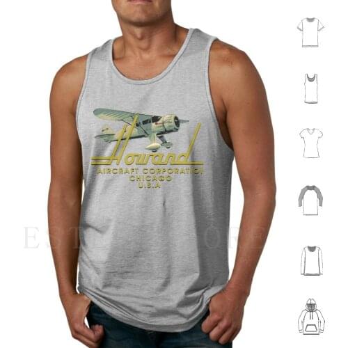 Howard Vintage Chicago Usa Tank Tops Vest Sleeveless Howard Vintage Chicago Usa Pilot Cessna Mooney Piper Boeing