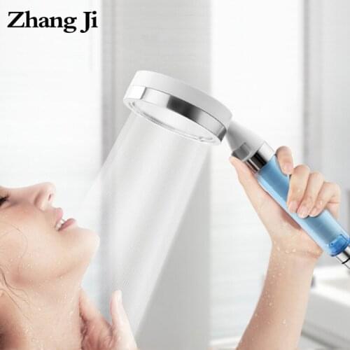 ZhangJI New Arrival High Pressure Shower Head Water-saving Fine Water Flow Adjustable Health Skin Care Nozzle Top Grade