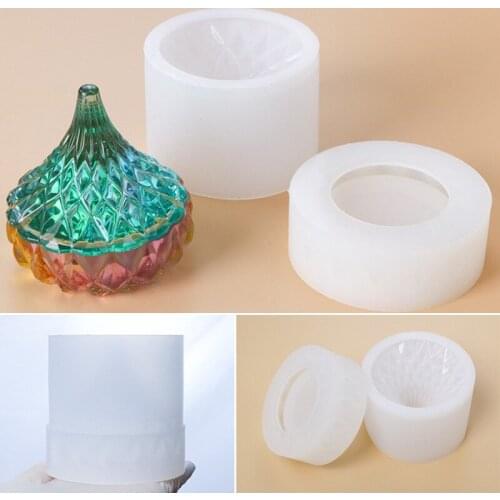 1 Set New Arrivals DIY Resin Epoxy Water Drop Storage Box Mould Jewellery Holder Box Mold Home Desktop Decoration