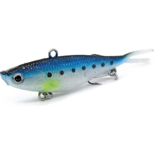 1PCS 9.5cm 21g Winter Soft VIB Bait Tail Fishing Lure Isca Artificial Hard Bait Wobbler Pesca Fishing Tackle