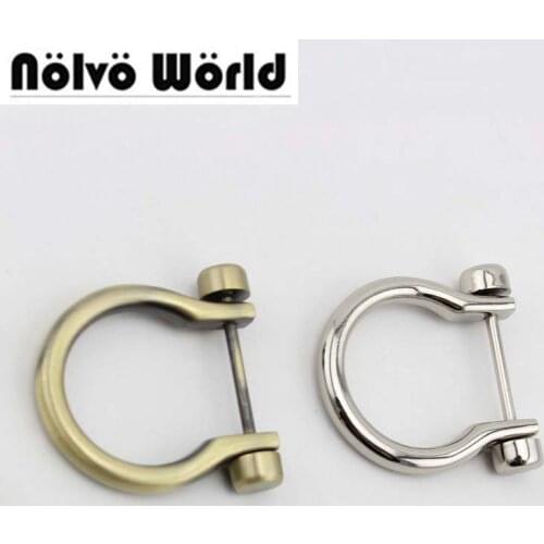 10pcs 7/8" wide Chrome Antique D ring Screw D ring purse making Metal hardware purse hardware bag hardware