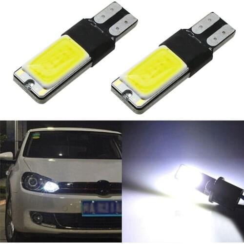 2pcs T10 194 168 6W COB LED Canbus No Error Wedge Side Light Lamp Bulb White Car Accessories