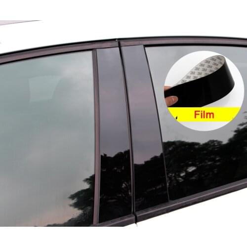 6pcs for MITSUBISHI ASX Lancer Outlander 2014-2018 Car window Trim B column Decorative flim PC Mirror