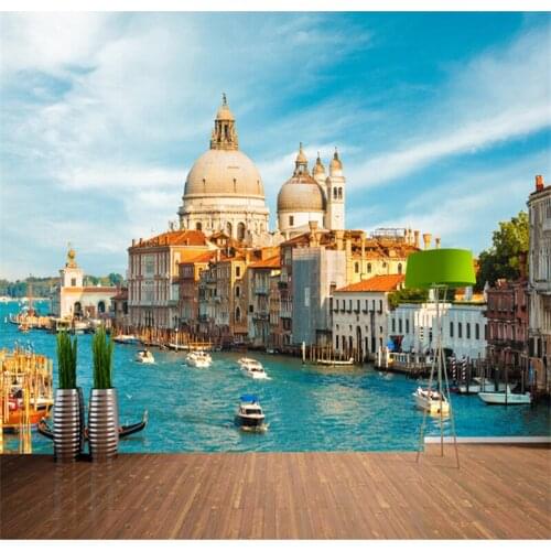 Beibehang custom wallpaper 3d photo mural building European Night living room TV background wall paper papel de parede 3d murals