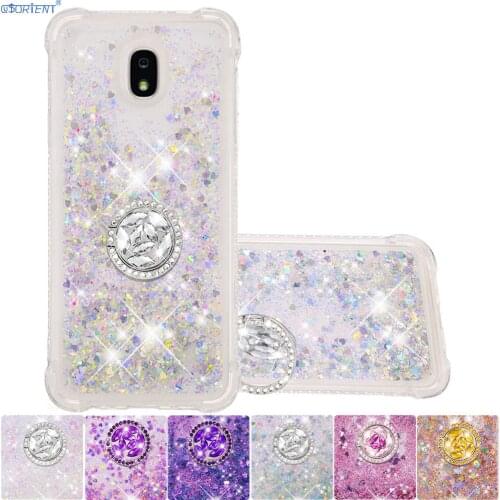 For Samsung Galaxy Wide3 J7 Star J7 V J7 Refine 2018 Diamond Ring Cover Wide 3 SM-J737U SM-J737A J737 Cute Glitter Liquid Case
