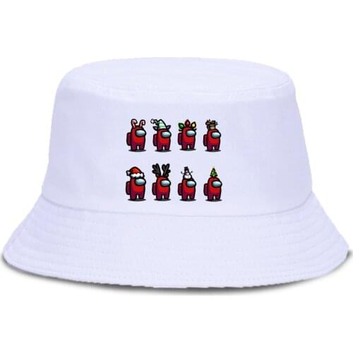 Red Impostors Are Celebrating Christmas Unisex Cap Fashion Funny Sunscreen Hat Beach Summer Fishing Hats Outdoor Foldable Cap