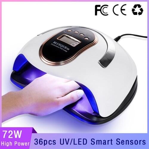 Nail Lamp UV LED Lamp Nail Dryer 180/168/120/60W With 57PCS Lamp Beads LCD Display And Smart Sensor For Curing All Gel Nail Tool