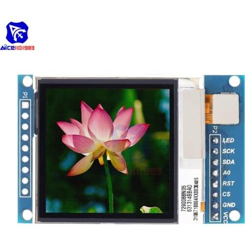 Diymore 1.6 inch 130x130 TFT LCD Display Module SSD1283 SPI Serial Interface 130130 LCD Module 3.3V 5V for Arduino SMT32