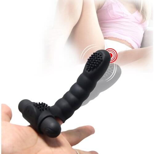 Powerful Finger Vibrator Sex Toys for Woman Clitoris Stimulator Sex Shop Toys For Adults G Spot Vibrating Dildo for Woman