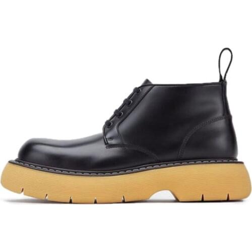 5 CM Height Increasing Men Martin Boots Big Toe Mens Social Shoes Fashion Outdoor Sneaker Male Black Green