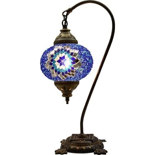 Desktop Mosaic Desk Lampshade Night light Decor Lamp