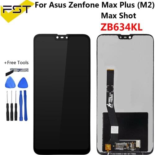 Original 6.26" Display For Asus Zenfone Max Plus(M2)/ Shot ZB634KL LCD Touch Screen Digitizer Assembly NEW For Asus ZB634KL LCD
