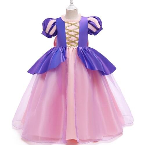 2021 Girls Cosplay Elsa Dresses Halloween Party Costumes For Baby Girl Snow Princess Dress Kid Birthday Dress Vestidor 3-10 Year