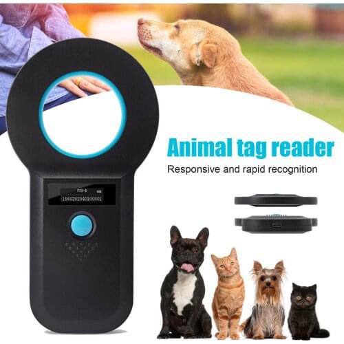 EMID ISO Chip Animal Tag Microchip Reader Portable OLED Pet Dog Cat Scanner For Tag _WK